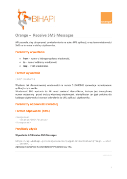 Orange – Receive SMS Messages