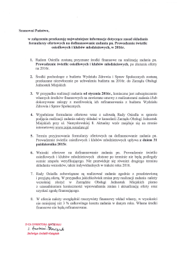 Zasady składania formularzy ofertowych na dofinansowanie