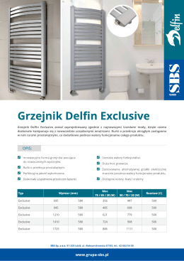 Grzejnik Delfin Exclusive
