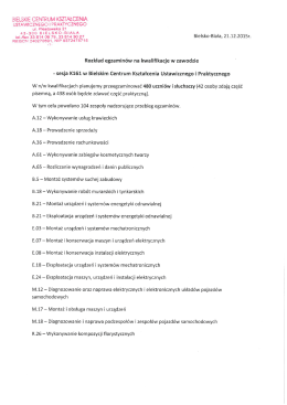 BlELSKlE CENTRUM KSZTAŁCENIA - Bielskie Centrum Kształcenia