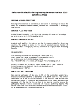 General Information - Centrum AGH UNESCO