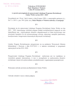 Uchwała Nr XVII/102/2015