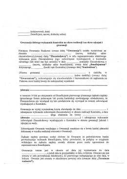 Gwarancja wz&oacute;r