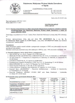 informacja o wyborze oferty - KPZ.381.7.2015