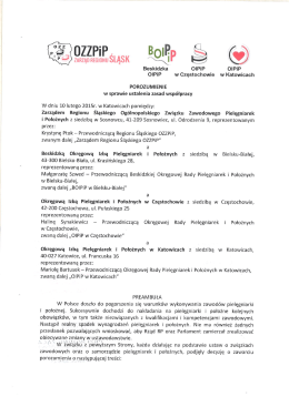 Porozuzeminie pomiędzy OZZPiP a OIPiP