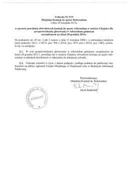 Treść uchwały - Miasto Chojnice