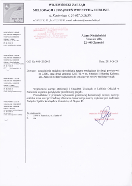 Uzgodnienia z WZM i UW