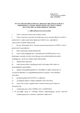 Załącznik nr 1 do zarządzenia 32/2015
