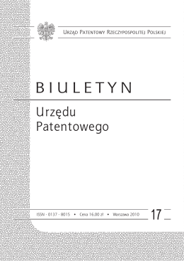 bup17_2010 - Wyszukiwarka Urzędu Patentowego