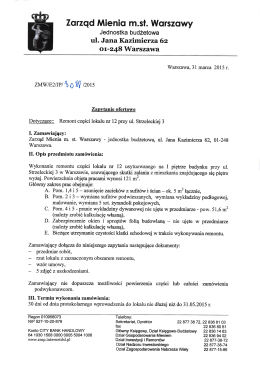 Zarząd Mienia msł. Warszawy - Zarząd Mienia m.st. Warszawy