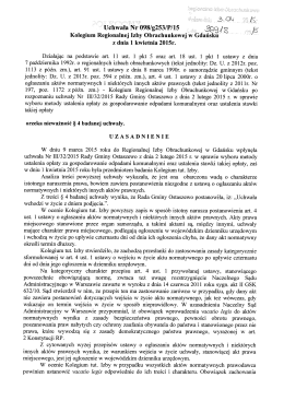 uchwała Kolegium nr 098/g253/P/15