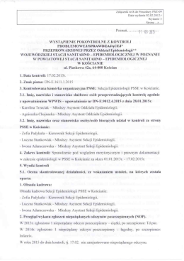 Załącznik nr 8 do Procedury PSZ-09