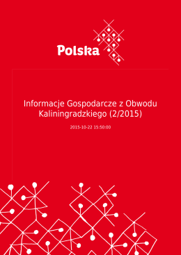 Informacje Gospodarcze z Obwodu Kaliningradzkiego (2/2015)