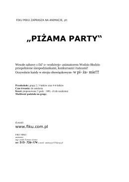 piżama party - fiku.com.pl