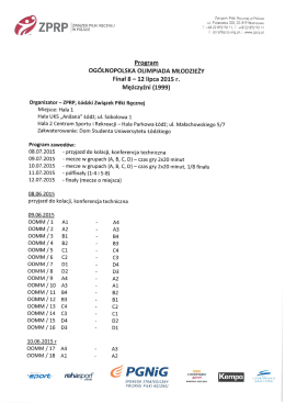 oG&oacute;LNoPoLsKA ouMPlADA MŁODZlEżY