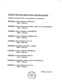 Akcije u tjednu Crvenog križa