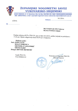 FINALE KUP-a NS-VS - 18.5.2016. GODINE