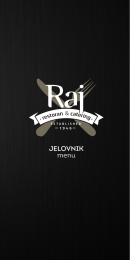 proljetni jelovnik raj