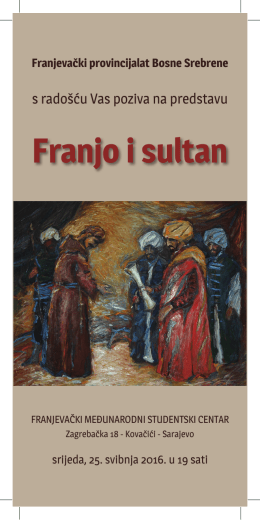 Pozivnica FRANJO I SULTAN