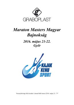 Masters Műsor - Magyar Kajak