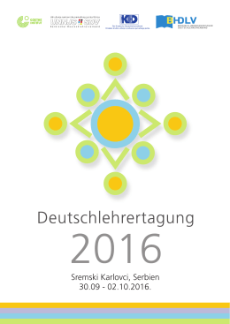 Tagung2016 - Udruženje nastavnika nemačkog jezika Srbije