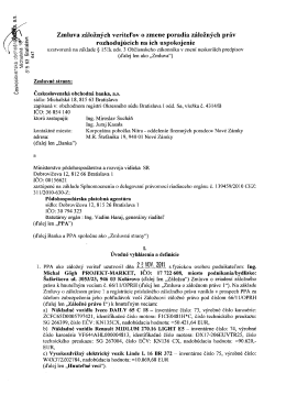 Zmluva z&aacute;ložn&yacute;ch veriteľov o zmene poradia z&aacute;ložn&yacute;ch pr&aacute;v