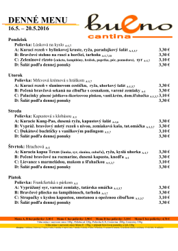 Denné menu - Bueno cantina