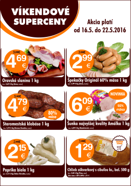 Akciový leták - coopjednotaza.sk
