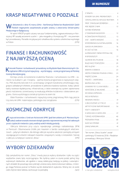 Pełna wersja PDF - Głos Uczelni - Uniwersytet Mikołaja Kopernika