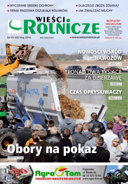 Nr 05/2016 - Wieści Rolnicze