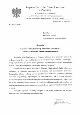 Pismo (do pobrania - plik pdf) - Regionalna Izba Obrachunkowa w