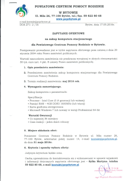 zapytanie ofertowe