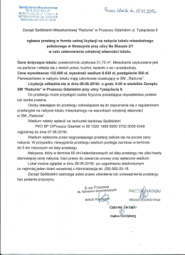 tuta - Sp&oacute;łdzielnia Mieszkaniowa "Radunia"
