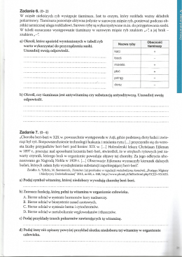 Page 1 Zadanie 6. (0–2) W mięsie niektórych ryb występuje