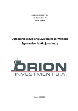 Orion - Parkiet
