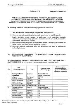 załącznik Zalącznik nr 2a dla zadania nr 1