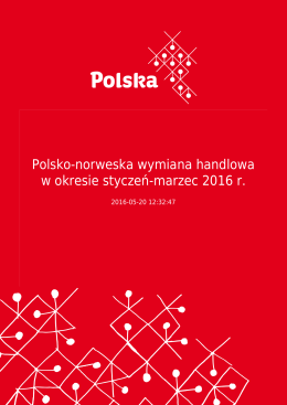 Polsko-norweska wymiana handlowa w okresie styczeń