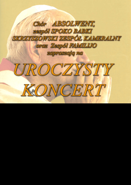 Page 1 Chór ABSOLWENT, zespół SPOKOBABK/ SKRZYSZOWSKI