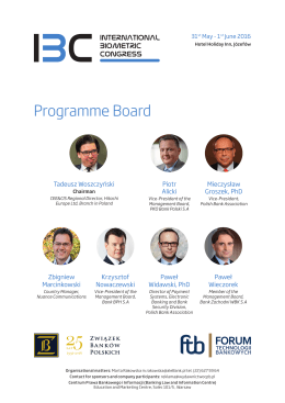 Programme Board - Konferencje :: aleBank.pl