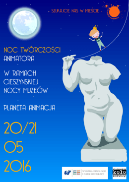 Plakat Noc Twórczości Animatora