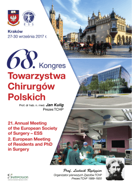 68 Kongres TCHP - Towarzystwo Chirurgów Polskich