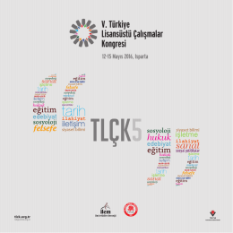 Program - Türkiye Lisansüstü Çalışmalar Kongresi