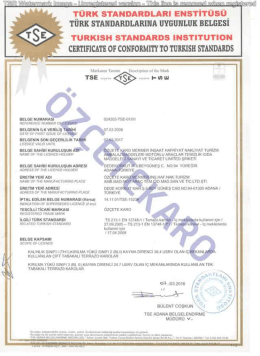 TSE İ&ccedil; mekan-TS 213-1 EN 13748