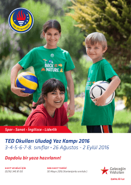 TED Okulları Uludağ Yaz Kampı 2016 3-4-5-6-7