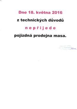 pojizdna prodejna masa