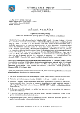 212/16 - Veřejn&aacute; vyhl&aacute;&scaron;ka - opatřen&iacute; obecn&eacute; povahy