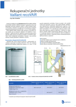 Rekuperačn&iacute;jednotky Vaillant reCOVAlR