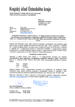 IP_ČEZ_Elektrárna Prunéřov_Z17 - oznámení KÚ