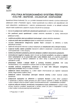 17. 5. 2016 Politika ISŘ