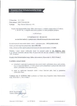 Vyhl&aacute;&scaron;en&iacute; v&yacute;běrov&eacute;ho ř&iacute;zen&iacute;